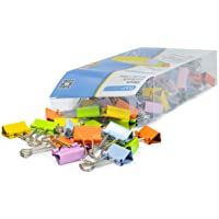 Rapesco 1492 Caja De 80 Pinzas-Clips (Hasta 75 Hojas) 19 mm- Multicolor